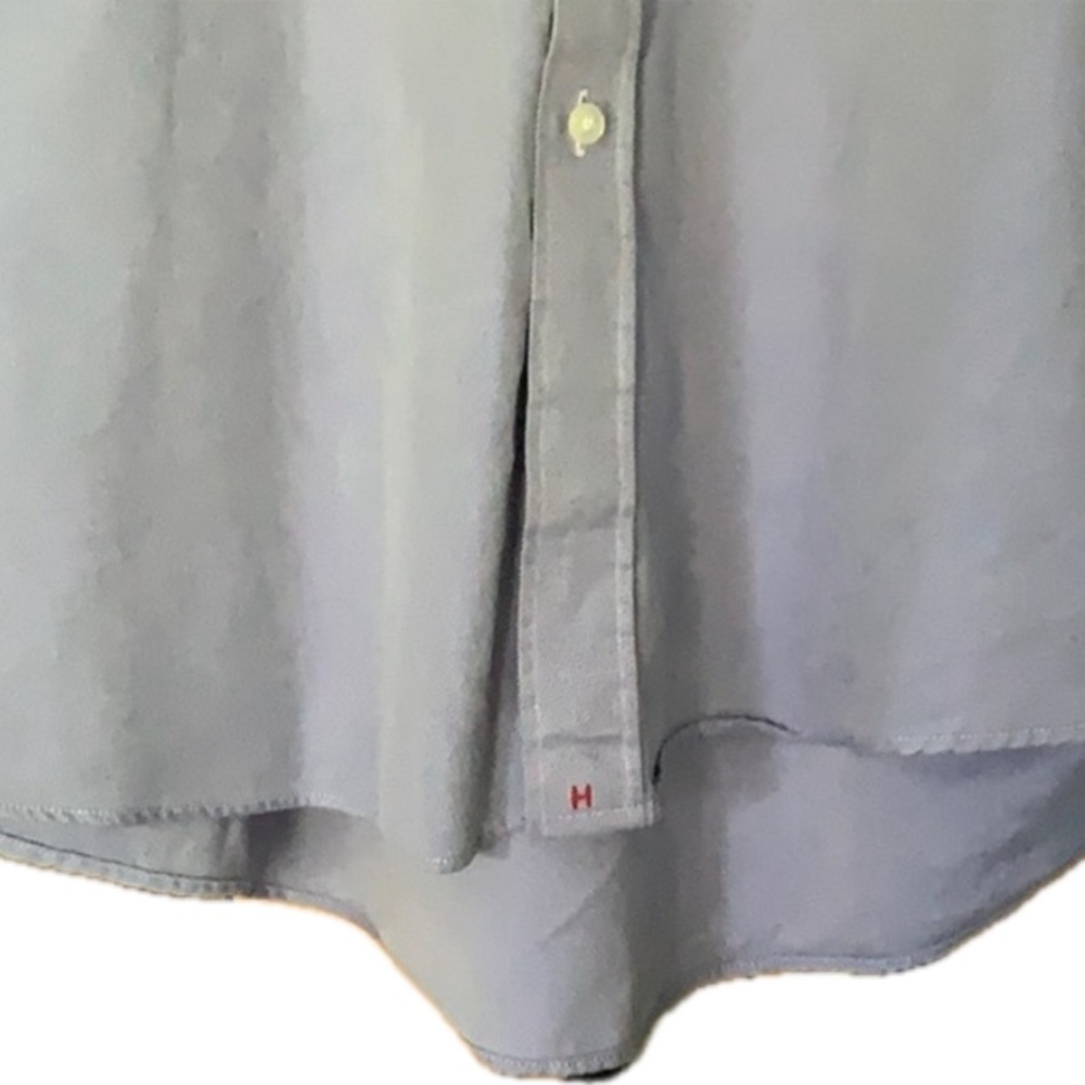 Men’s Hathaway Classic Blue Dress Shirt - Size L - Picture 5 of 8